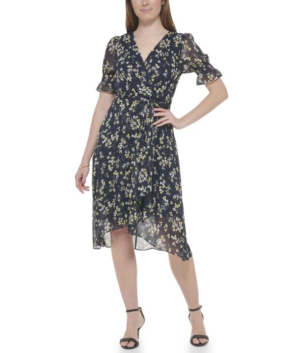 トミー ヒルフィガー レディース ワンピース トップス Windy Bouquet Chiffon Dress Sky Captain Mulの通販は