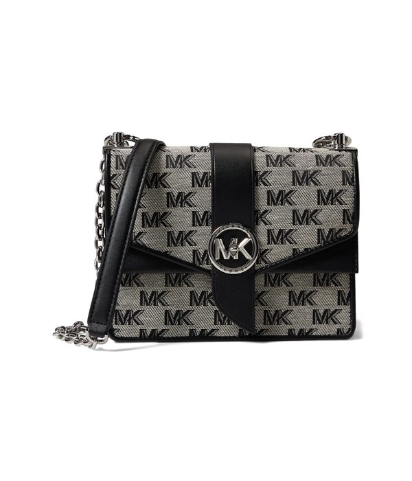 マイケルコース レディース ハンドバッグ バッグ Greenwich Small Convertible Crossbody Black/Light Creの通販は