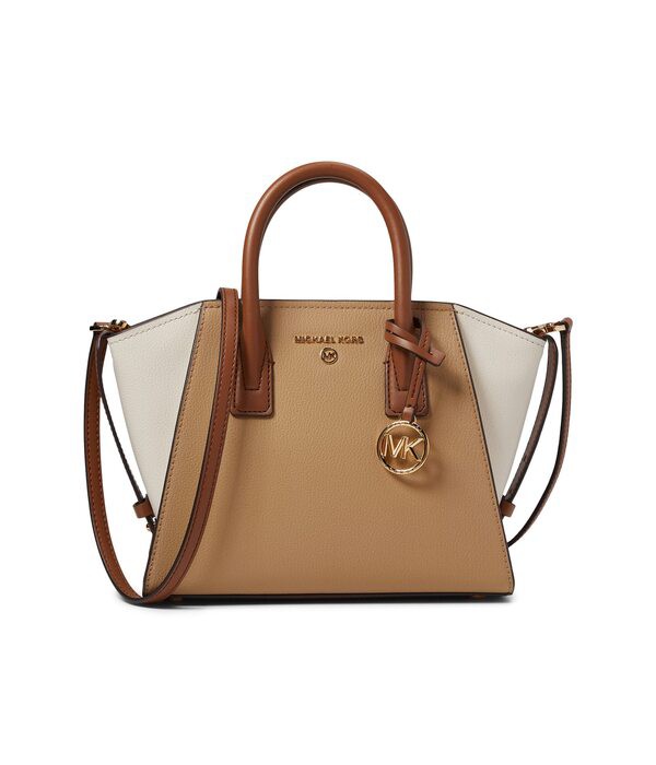 マイケルコース レディース ハンドバッグ バッグ Avril Small Top Zip Satchel Camel Multi