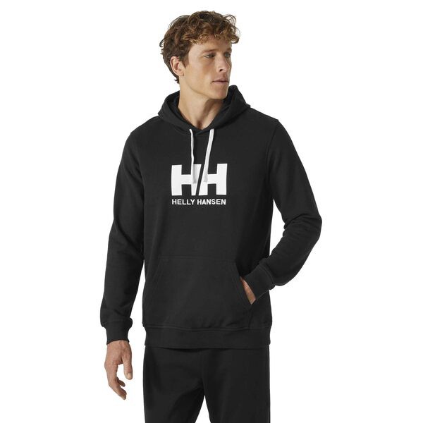 ヘリーハンセン メンズ パーカー・スウェット アウター HH Logo Hoodie Black