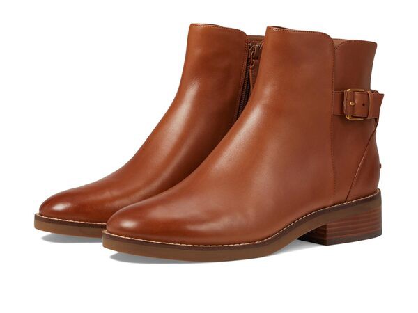 コールハーン レディース ブーツ・レインブーツ シューズ Hampshire Buckle Bootie British Tan Lea