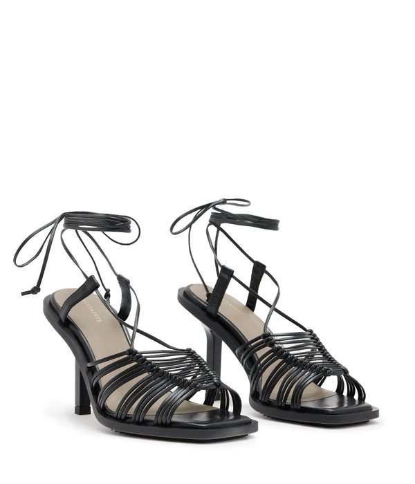 オールセインツ レディース ヒール シューズ Dina Heeled Sandals Black