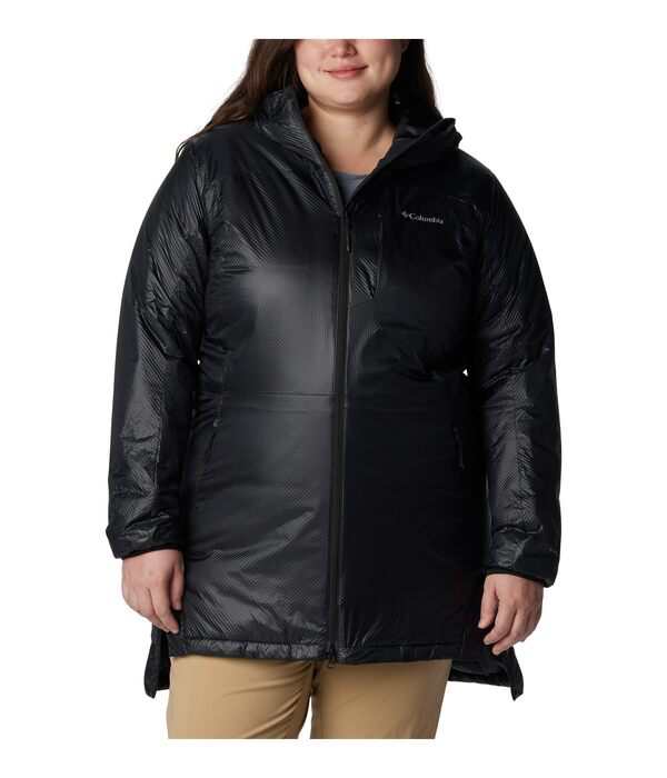 コロンビア レディース コート アウター Plus Size Arch Rock Double Wall Elite Mid Jacket Black