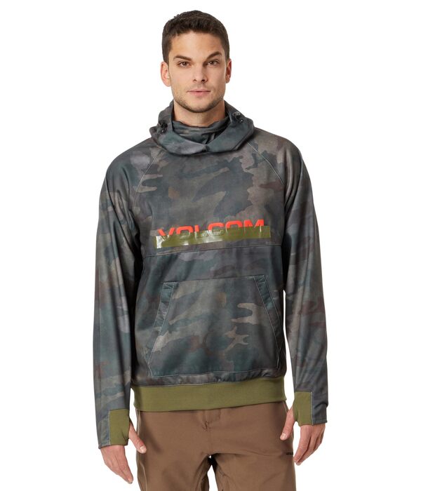 ボルコム メンズ パーカー・スウェット アウター Hydro Riding Hoodie Cloudwash Camo