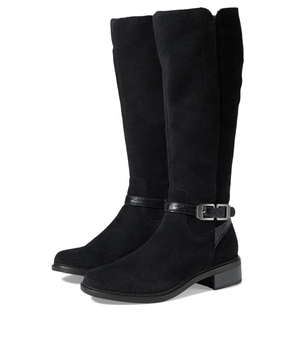 クラークス レディース ブーツ・レインブーツ シューズ Maye Aster Black Suedeの通販は