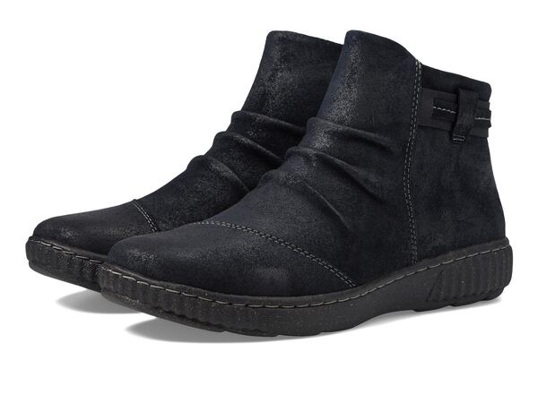 クラークス レディース ブーツ・レインブーツ シューズ Caroline Derby Black Suede