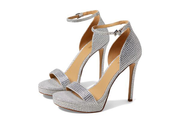 マイケルコース レディース ヒール シューズ Jordyn Platform Sandal Silver