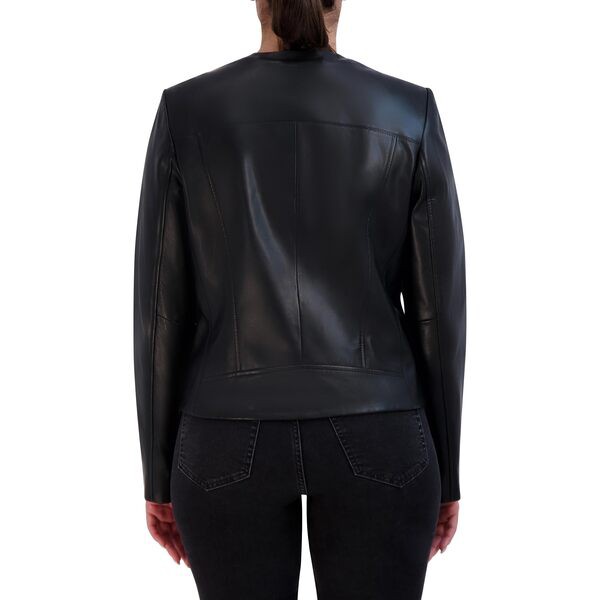 Cole haan shop asymmetrical leather jacket