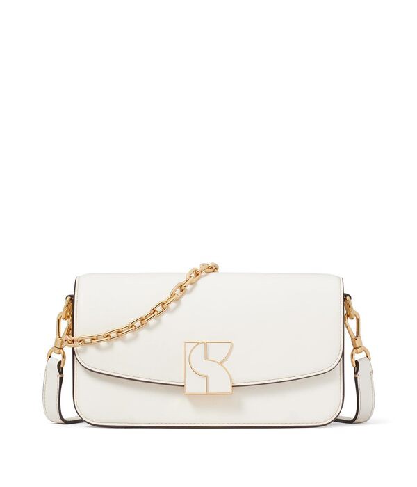 ケイトスペード レディース ハンドバッグ バッグ Dakota Smooth Leather Small Crossbody Cream