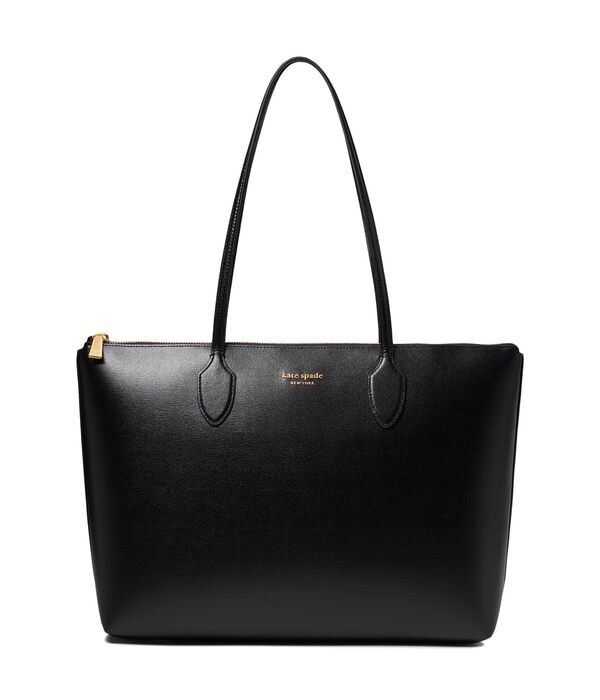 ケイトスペード レディース ハンドバッグ バッグ Bleecker Saffiano Leather Large Zip Top Tote Black