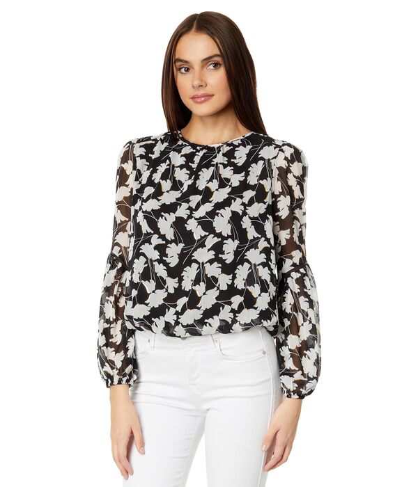 トミー ヒルフィガー レディース シャツ トップス Abstract Floral Blouse Black/Goldの通販は