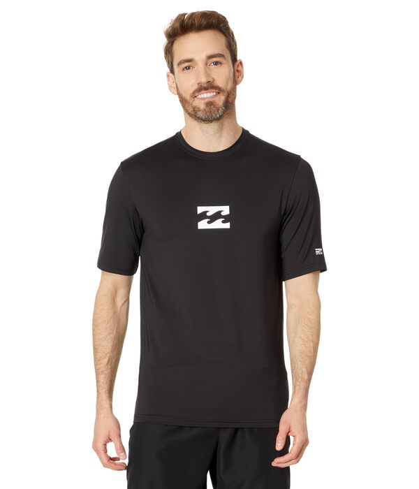 ビラボン メンズ トップのみ 水着 All Day Wave Loose Fit Short Sleeve Rashguard Blackの通販は 10,485円