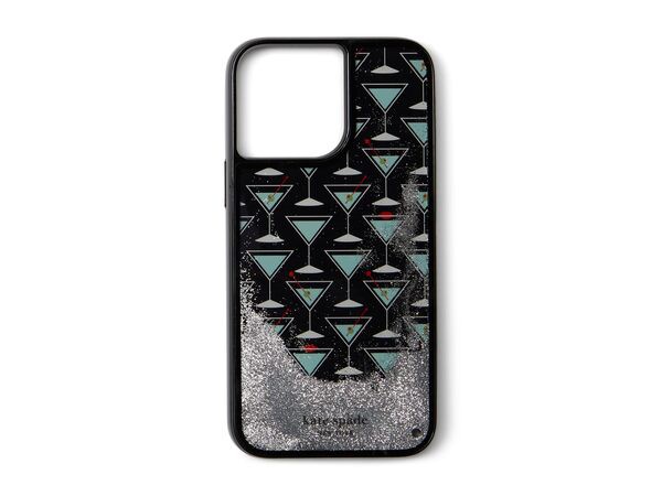 ケイトスペード レディース ＰＣ・モバイルギアケース アクセサリー Shaken Not Stirred Liquid Glitter Phone Case 14 Pro Max Multi