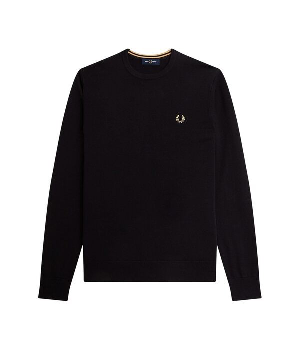 フレッドペリー メンズ ニット・セーター アウター Classic Crew Neck Jumper Black 1