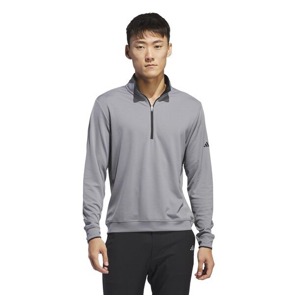 アディダス メンズ シャツ トップス Core Lightweight 1/2 Zip Pullover Grey Threeの通販は