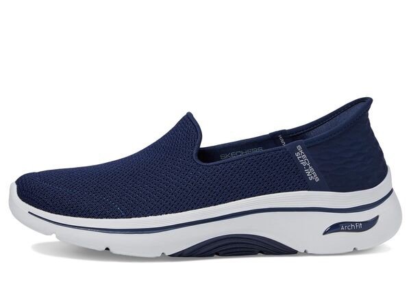 スケッチャーズ レディース スニーカー シューズ Go Walk Arch Fit 2.0 Delara Hands Free Slip-Ins Navy/White