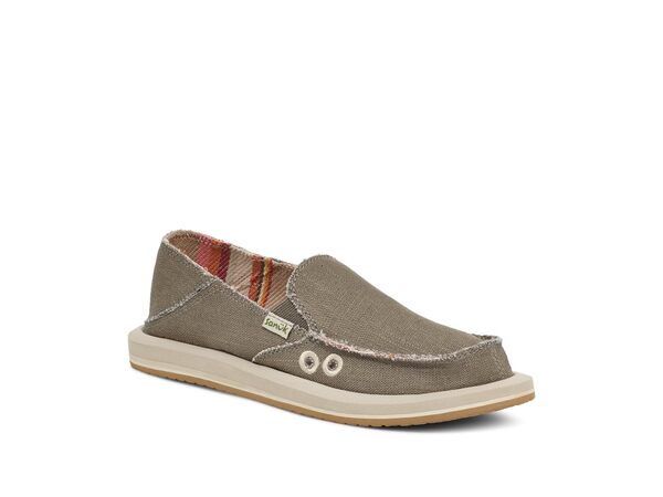 サヌーク レディース スリッポン・ローファー シューズ Donna Hemp Smokey Oliveの通販は 21,480円