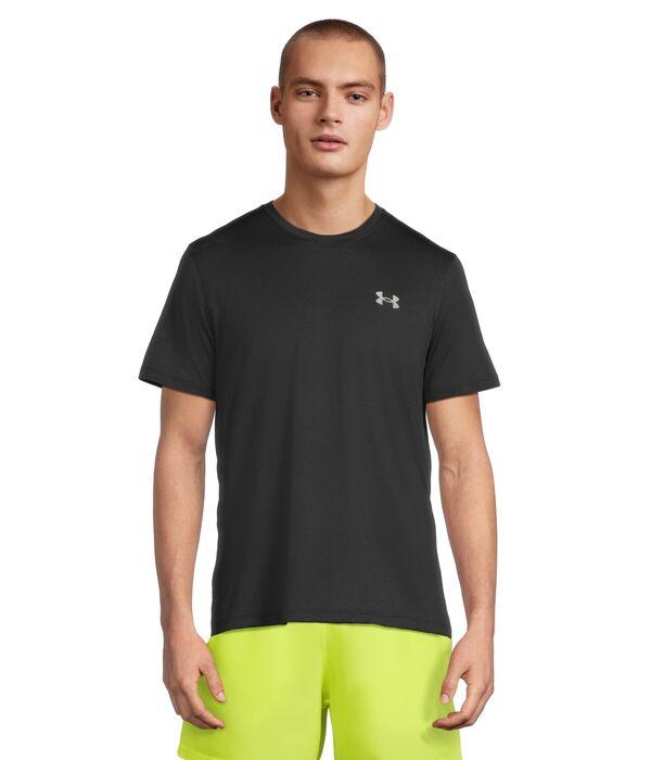 アンダーアーマー メンズ シャツ トップス Streaker T Shirt Black/Reflectivの通販は