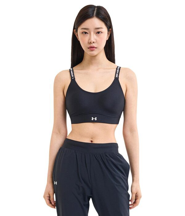 アンダーアーマー レディース ブラジャー アンダーウェア Infinity Mid Impact Sports Bra Black/White