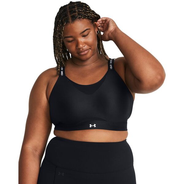 アンダーアーマー レディース ブラジャー アンダーウェア Plus Size Infinity High Impact Sports Bra Black/White