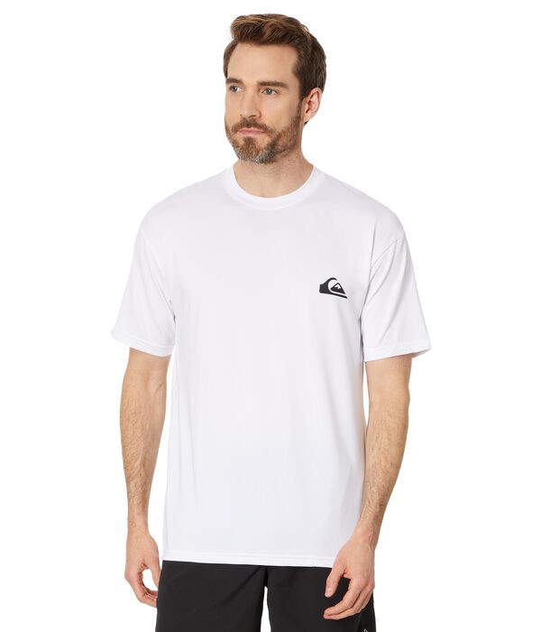 クイックシルバー メンズ トップのみ 水着 Everyday Surf Tee Short Sleeve Whiteの通販は
