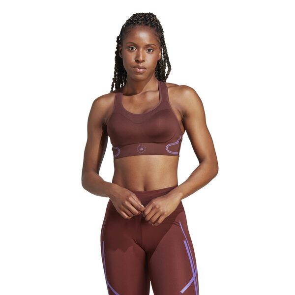 アディダス レディース ブラジャー アンダーウェア Truepace High Support Sports Bra IL4178 Bitter Chocolat