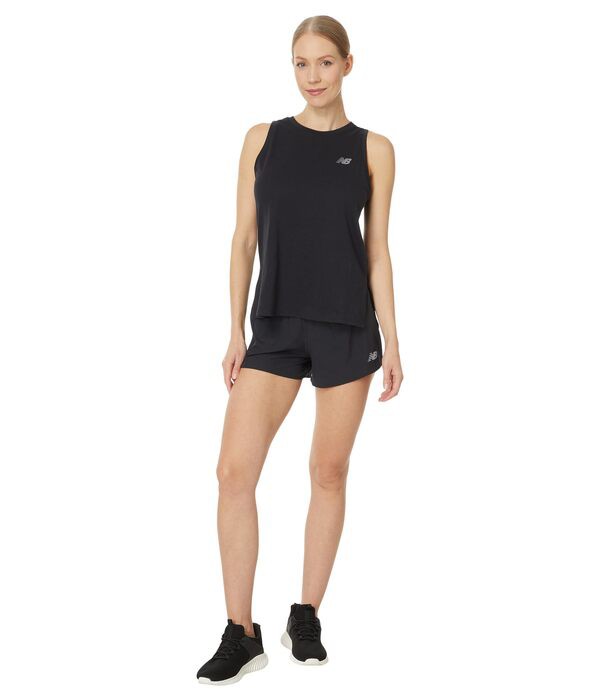 ニューバランス レディース シャツ トップス New Balance Women's Sport Essentials Heathertech Tank Black