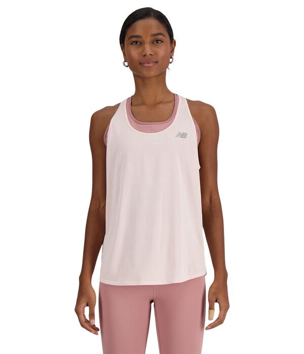 ニューバランス レディース シャツ トップス New Balance Athletics Tank Quartz Pink Hea