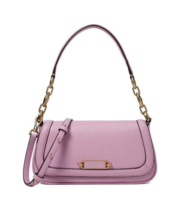 ケイトスペード レディース ハンドバッグ バッグ Gramercy Pebbled Leather Small Flap Shoulder Bag Berry Cream