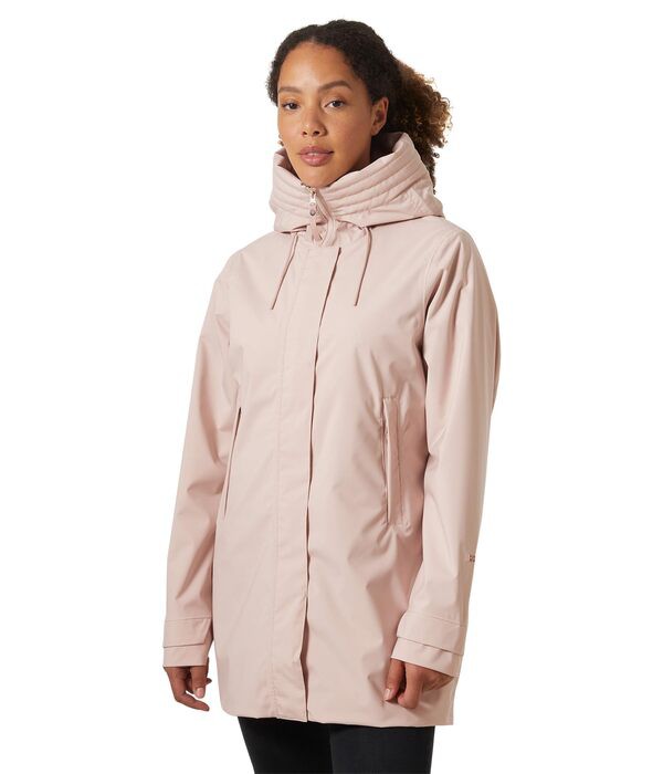 ヘリーハンセン レディース コート アウター Victoria Mid Length Raincoat Pink Cloud