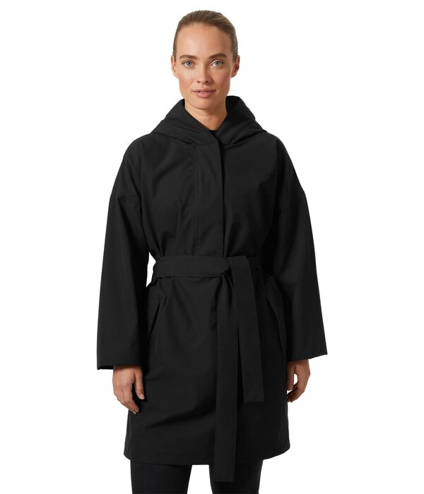 ヘリーハンセン レディース コート アウター Lilja Belted Poncho Blackの通販は