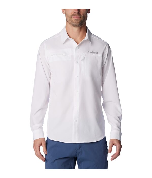 コロンビア メンズ シャツ トップス Summit Valley Long Sleeve Shirt Whiteの通販は