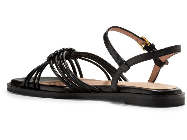 コールハーン レディース サンダル シューズ Jitney Knot Sandals Black Leather