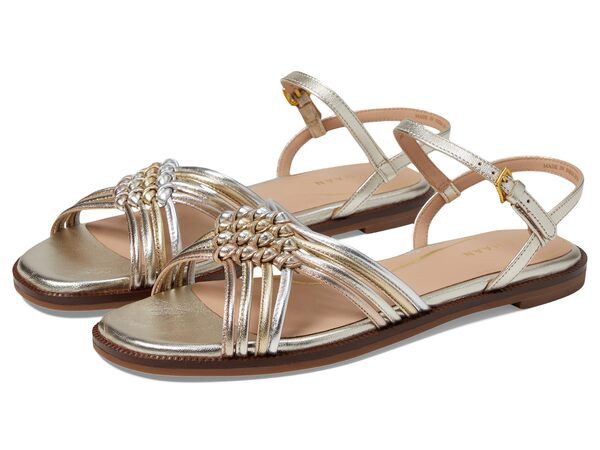 コールハーン レディース サンダル シューズ Jitney Knot Sandals Soft Gold/Silve