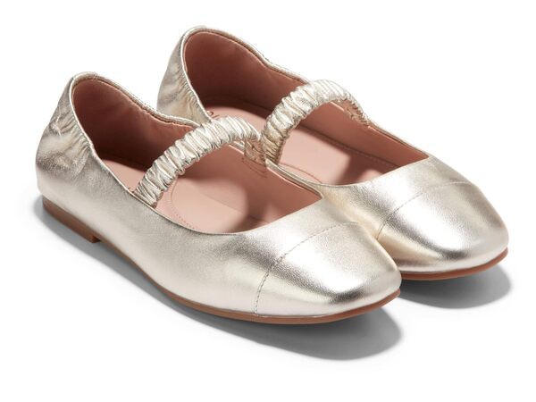 コールハーン レディース サンダル シューズ Yvette Ballet Flats Soft Gold Leath