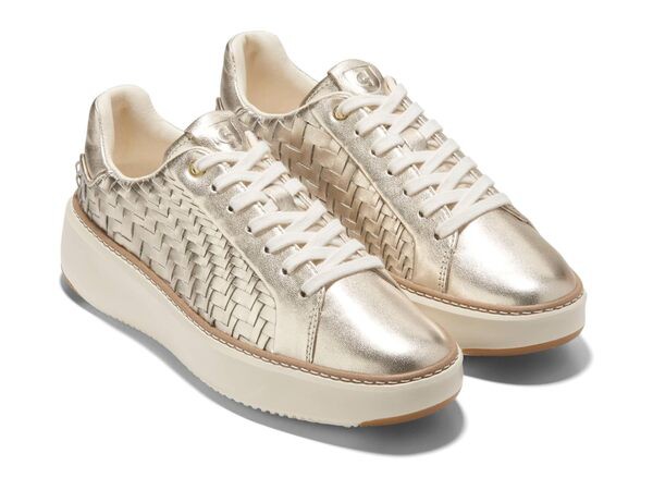 コールハーン レディース スニーカー シューズ GrandPro TopSpin Sneaker Soft Gold Genev