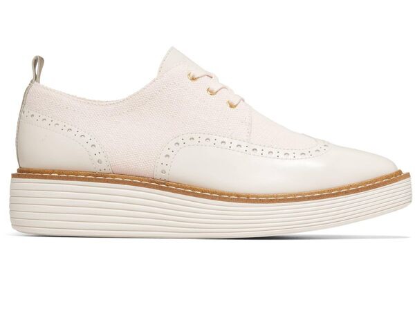 コールハーン レディース オックスフォード シューズ Originalgrand Platform Wing Tip Oxford Hemp/Ivory/Eart