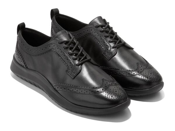 コールハーン レディース サンダル シューズ Zerogrand Meritt Wing Tip Oxford Black/Black