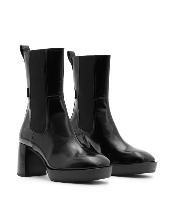 オールセインツ レディース ブーツ・レインブーツ シューズ Lottie Boot Black Shine