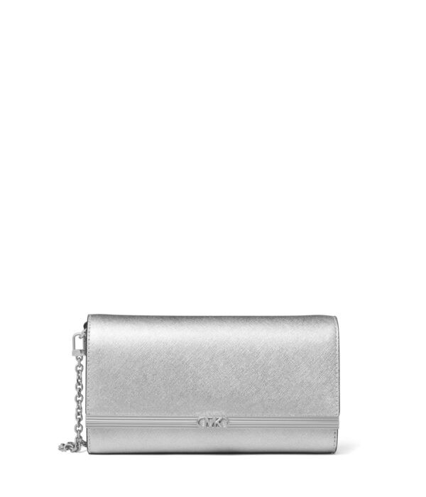 マイケルコース レディース ハンドバッグ バッグ Mona Large East/West Clutch Silver