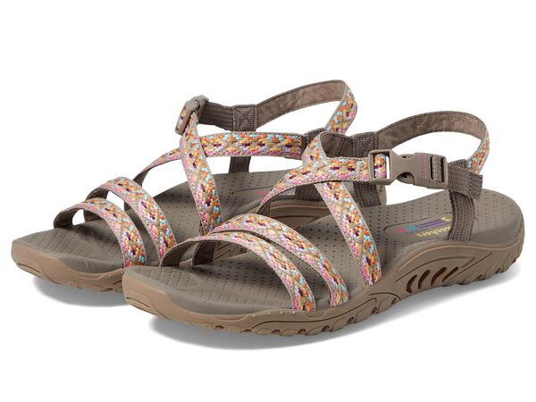 スケッチャーズ レディース サンダル シューズ Reggae - Dream Weaver Taupe Multiの通販は