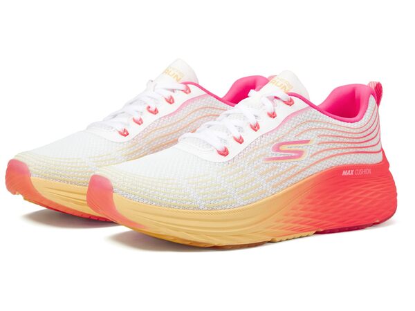 スケッチャーズ レディース スニーカー シューズ Max Cushioning Elite 2.0 Speed Play White/Pinkの通販はミドルカットスニーカー