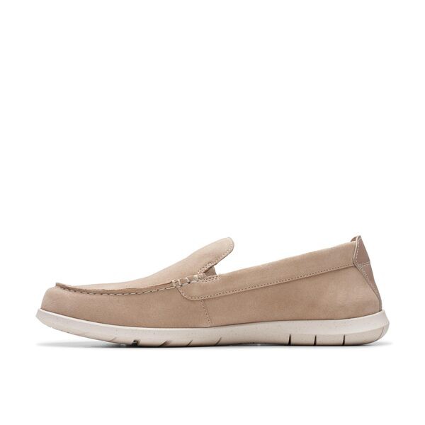 クラークス メンズ スリッポン・ローファー シューズ Flexway Step Sand Suede