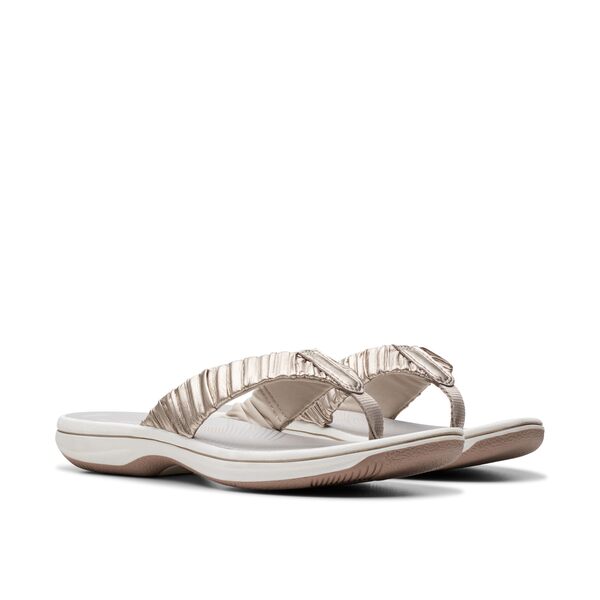 クラークス (Clarks) レディース ビーチサンダル シューズ・靴 Breeze Sea (Taupe Synthetic)