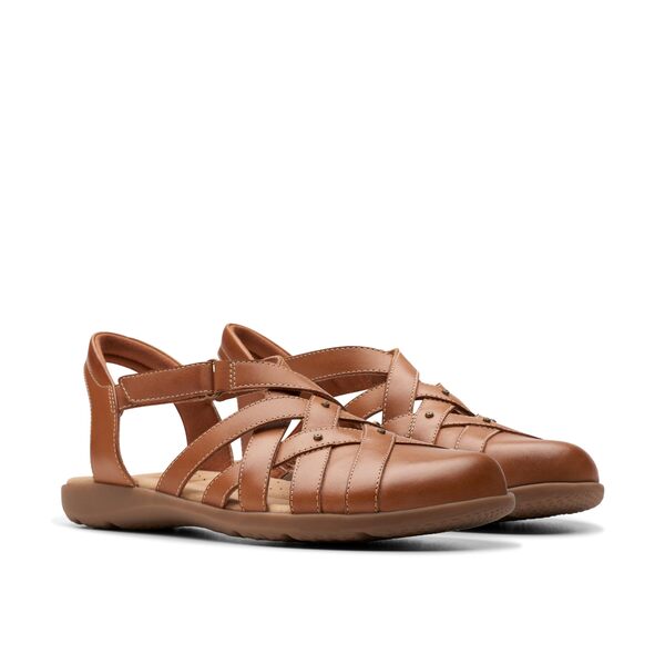 クラークス レディース サンダル シューズ Elizabelle Sea Tan Leatherの通販は