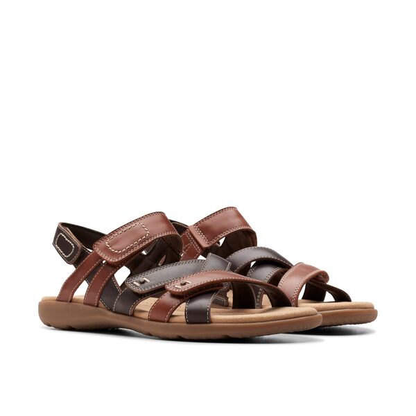 クラークス レディース サンダル シューズ Elizabelle Gem Brown Multi Leaの通販は 15,360円