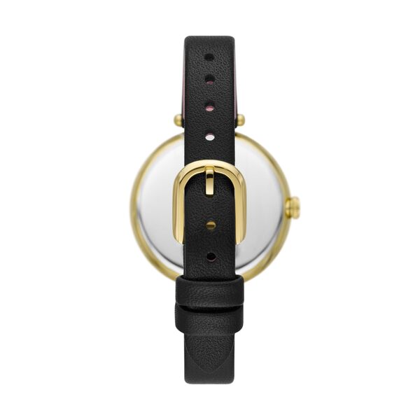 ケイトスペード レディース 腕時計 アクセサリー Holland Black Leather Watch - KSW1813 Goldの通販は