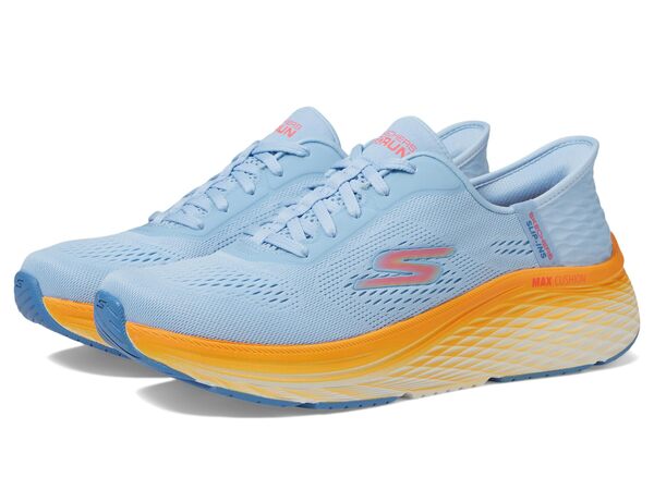 スケッチャーズ レディース スニーカー シューズ Max Cushioning Elite 2.0 Solace Hands Free Slip-Ins Blue/Orange