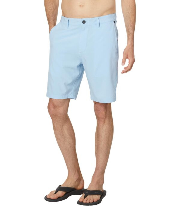 クイックシルバー メンズ ハーフパンツ・ショーツ ボトムス 20" Union Heather Amphibian Shorts Blue Bellの通販は