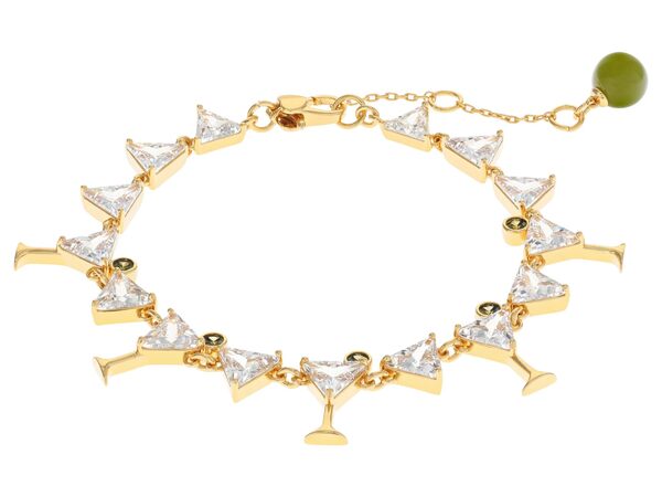 ケイトスペード レディース ブレスレット・バングル・アンクレット アクセサリー Tennis Bracelet Clear/Goldの通販は